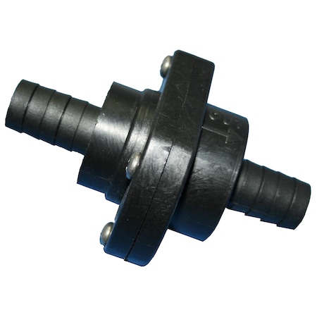 T-H Marine Supplies Double Barb Inline Scupper Check Valve - 3/4" - Black ILS-750-DP